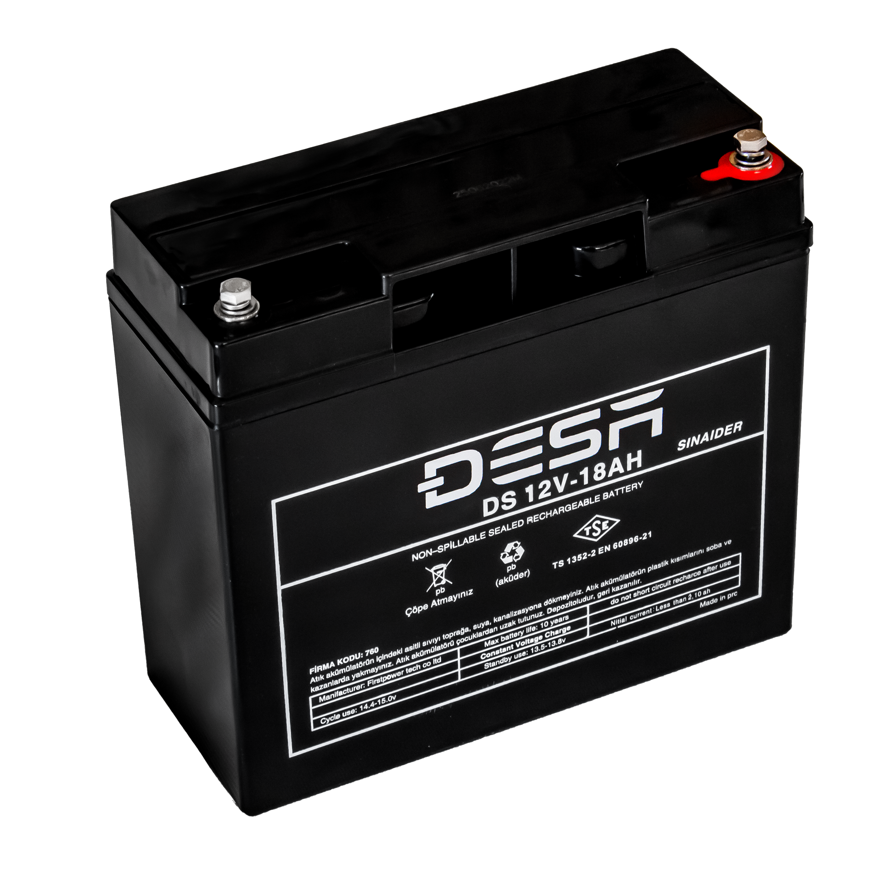DS12-18 – 12V 18Ah VRLA Akü